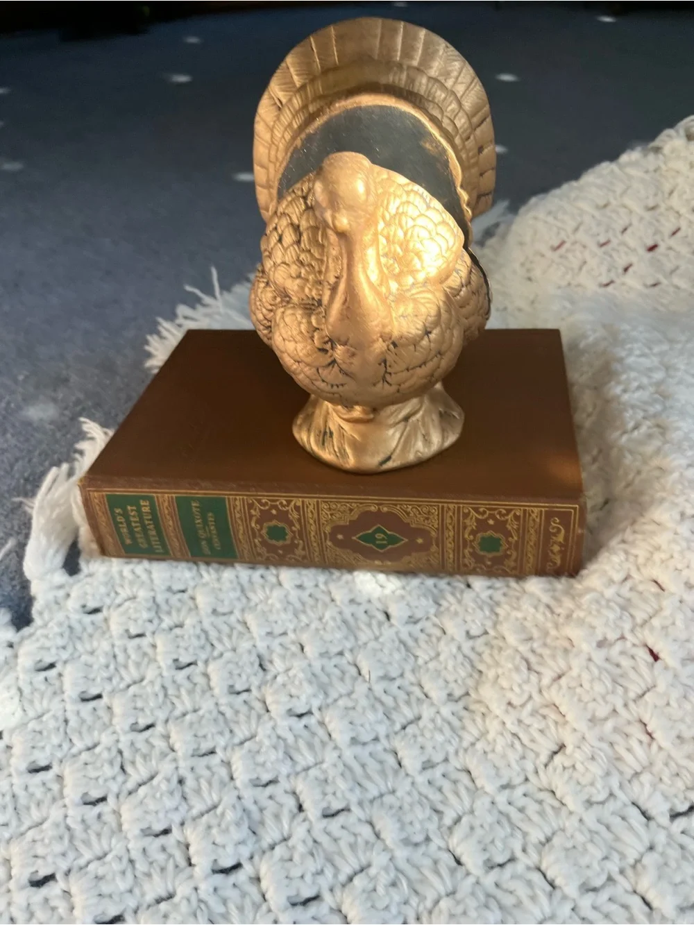 Gold Decorative Ceramic Turkey napkin holder - Home Accents